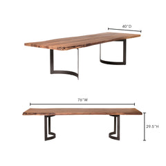 Bent Natural Extra Small Dining Table - Ornate Home