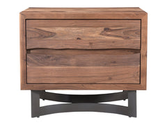 Bent Natural Nightstand - Ornate Home