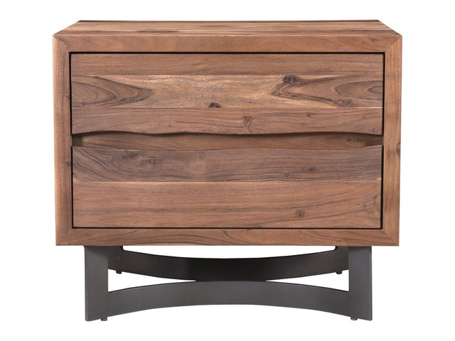 Bent Natural Nightstand - Ornate Home