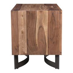 Bent Natural Nightstand - Ornate Home