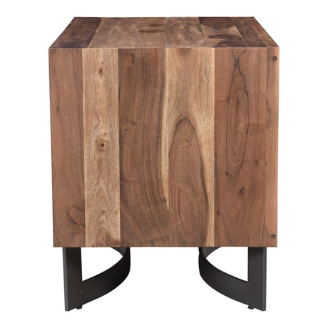 Bent Natural Nightstand - Ornate Home