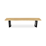 Bent Natural Oak Extra Small Bench - Ornate Home