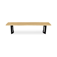 Bent Natural Oak Extra Small Bench - Ornate Home