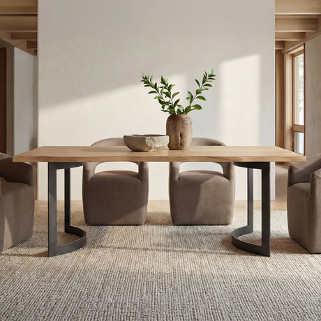 Bent Natural Oak Small Dining Table - Ornate Home