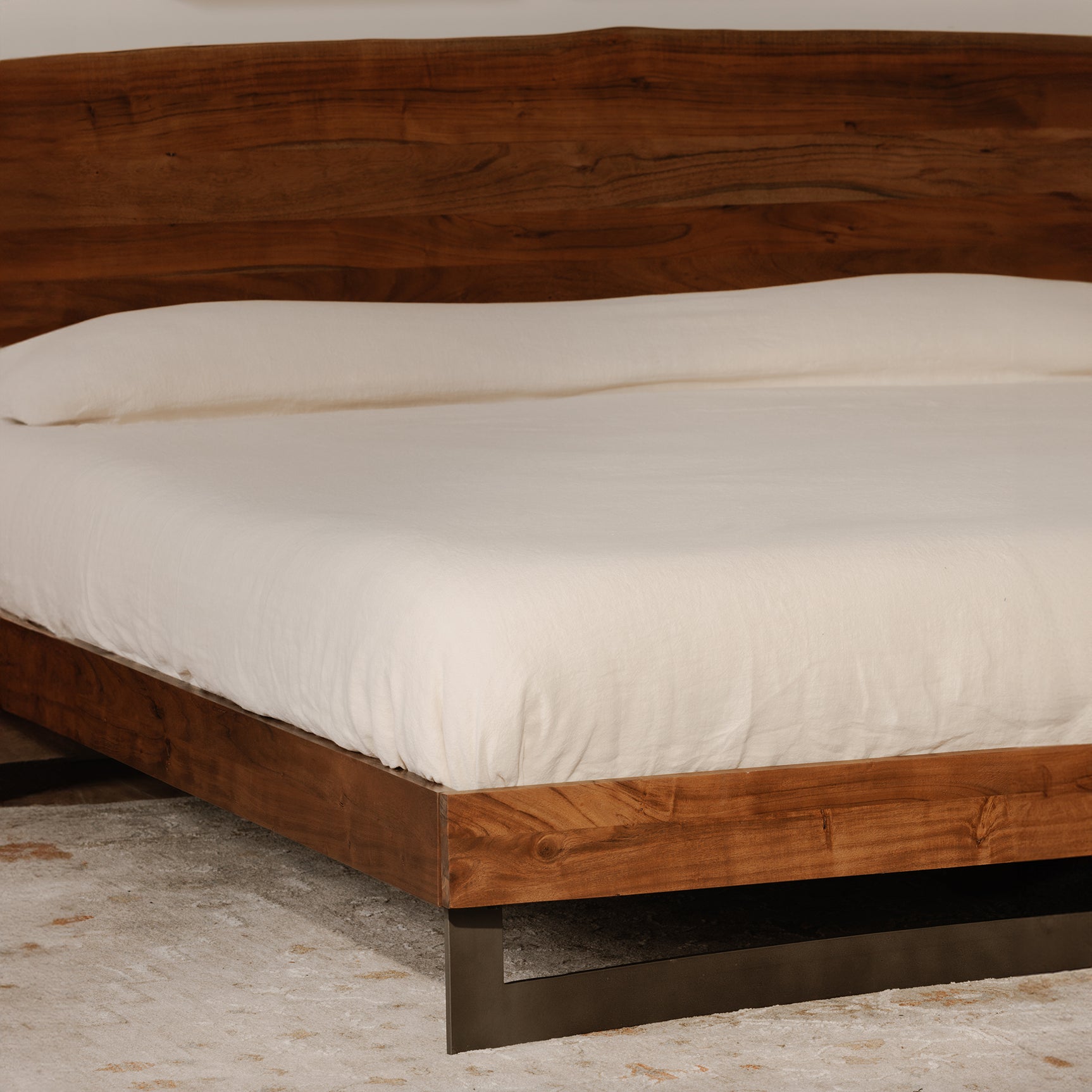Bent Natural Queen Bed - Ornate Home