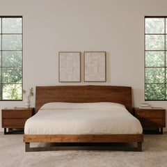 Bent Natural Queen Bed - Ornate Home