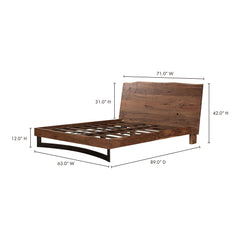 Bent Natural Queen Bed - Ornate Home