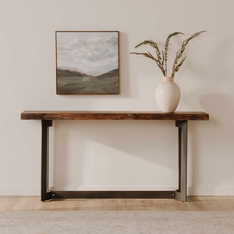 Bent Natural Table Console - Ornate Home