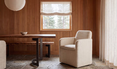 Bent Oat Rolling Arm Chair - Ornate Home