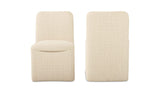 Bent Oat Rolling Dining Chair (Set of 2)