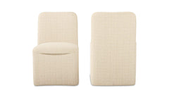 Bent Oat Rolling Dining Chair (Set of 2) - Ornate Home