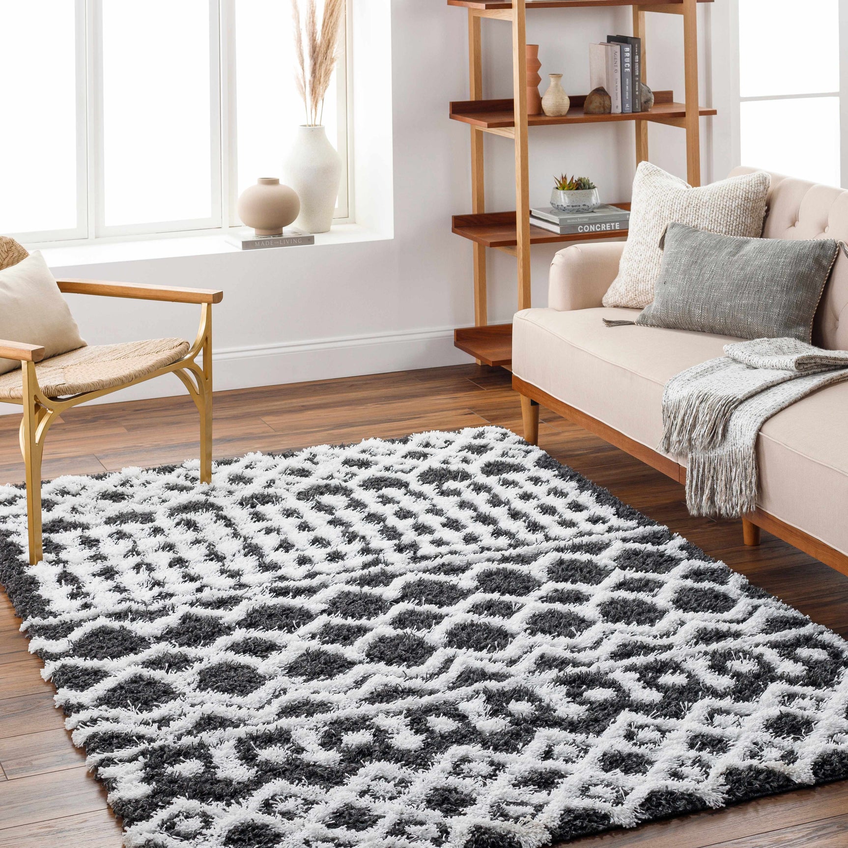 Bente Shag Area Rug - Ornate Home