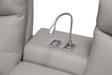 Bentley Dark Espresso/Light Grey 3-Piece Sectional with Storage Console - Ornate Home