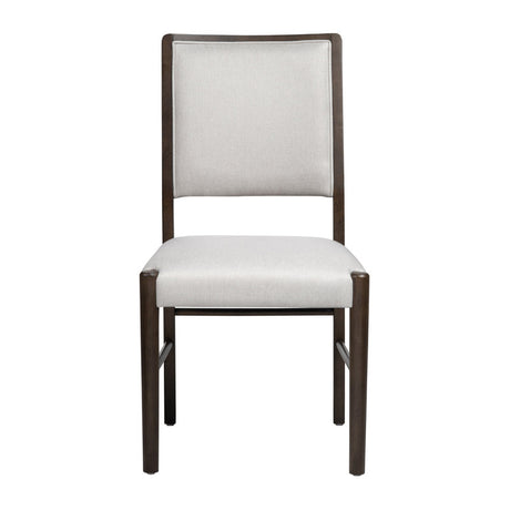 Bentley White/Brown Dining Chair (Set of 2) - Ornate Home