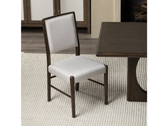 Bentley White/Brown Dining Chair (Set of 2) - Ornate Home
