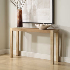 Bentley Woodtone Grasscloth Console Table - Ornate Home