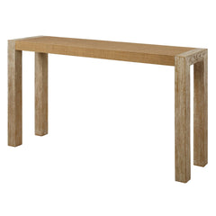 Bentley Woodtone Grasscloth Console Table - Ornate Home