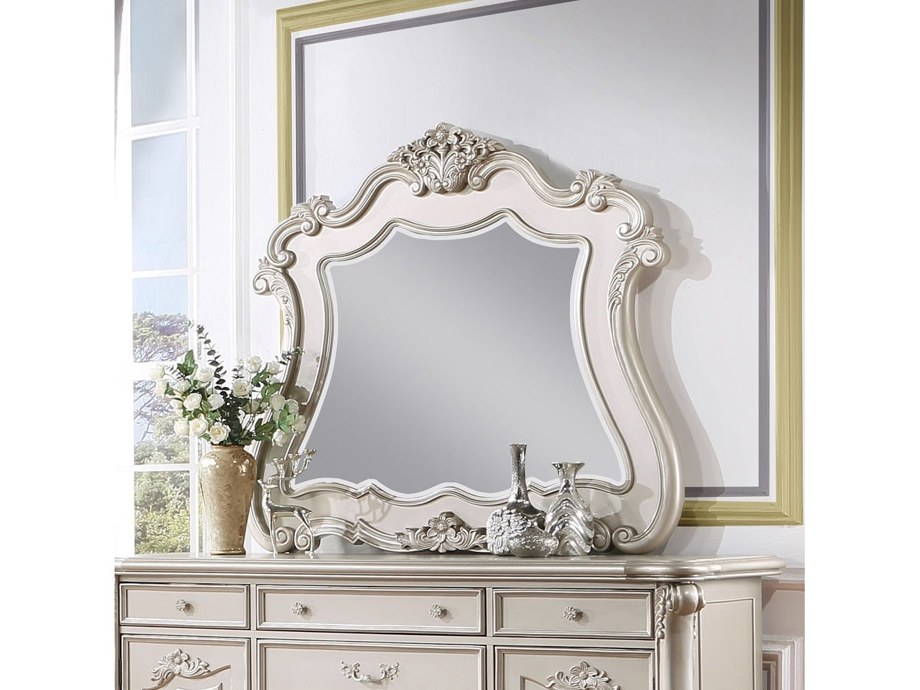 Bently Champagne Mirror - Ornate Home