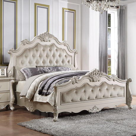 Bently Champagne Queen Bed - Ornate Home