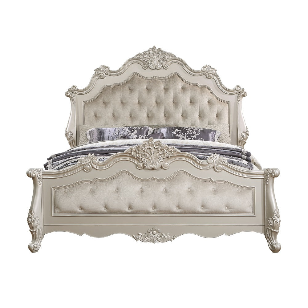 Bently Champagne Queen Bed - Ornate Home