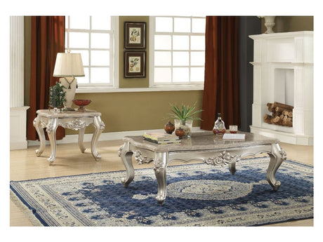 Bently Marble & Champagne Coffee Table - Ornate Home