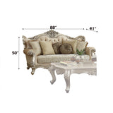 Bently Sofa with 7 Pillows in Champagne - Ornate Home