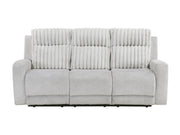 Benton Light-Gray Double Reclining Sofa - Ornate Home