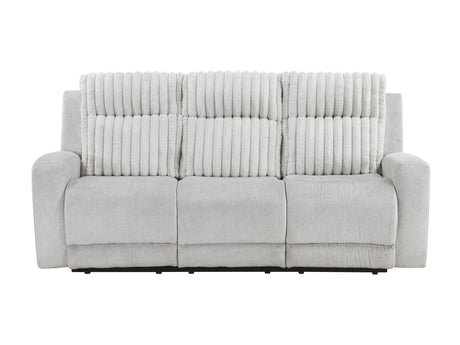 Benton Light-Gray Double Reclining Sofa - Ornate Home