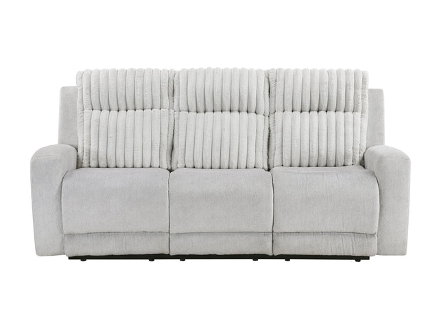 Benton Light-Gray Double Reclining Sofa - Ornate Home