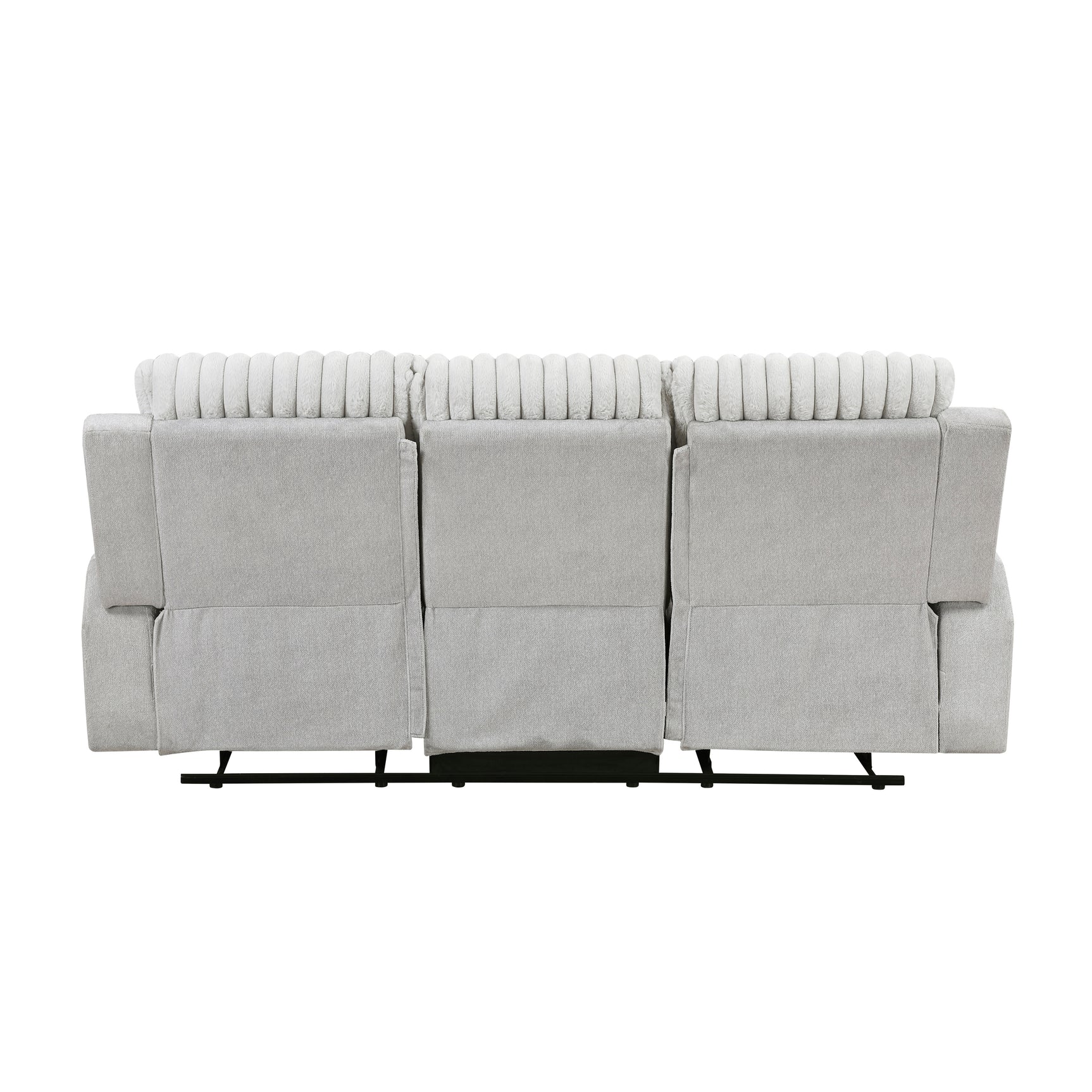 Benton Light-Gray Double Reclining Sofa - Ornate Home