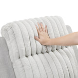 Benton Light-Gray Double Reclining Sofa - Ornate Home