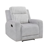 Benton Light-Gray Reclining Chair - Ornate Home