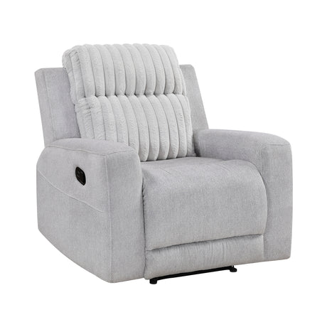 Benton Light-Gray Reclining Chair - Ornate Home