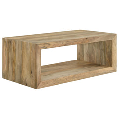 Benton Natural 3-piece Solid Mango Coffee and End Table Set - Ornate Home
