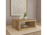 Benton Natural Square Solid Mango Wood Coffee Table - Ornate Home