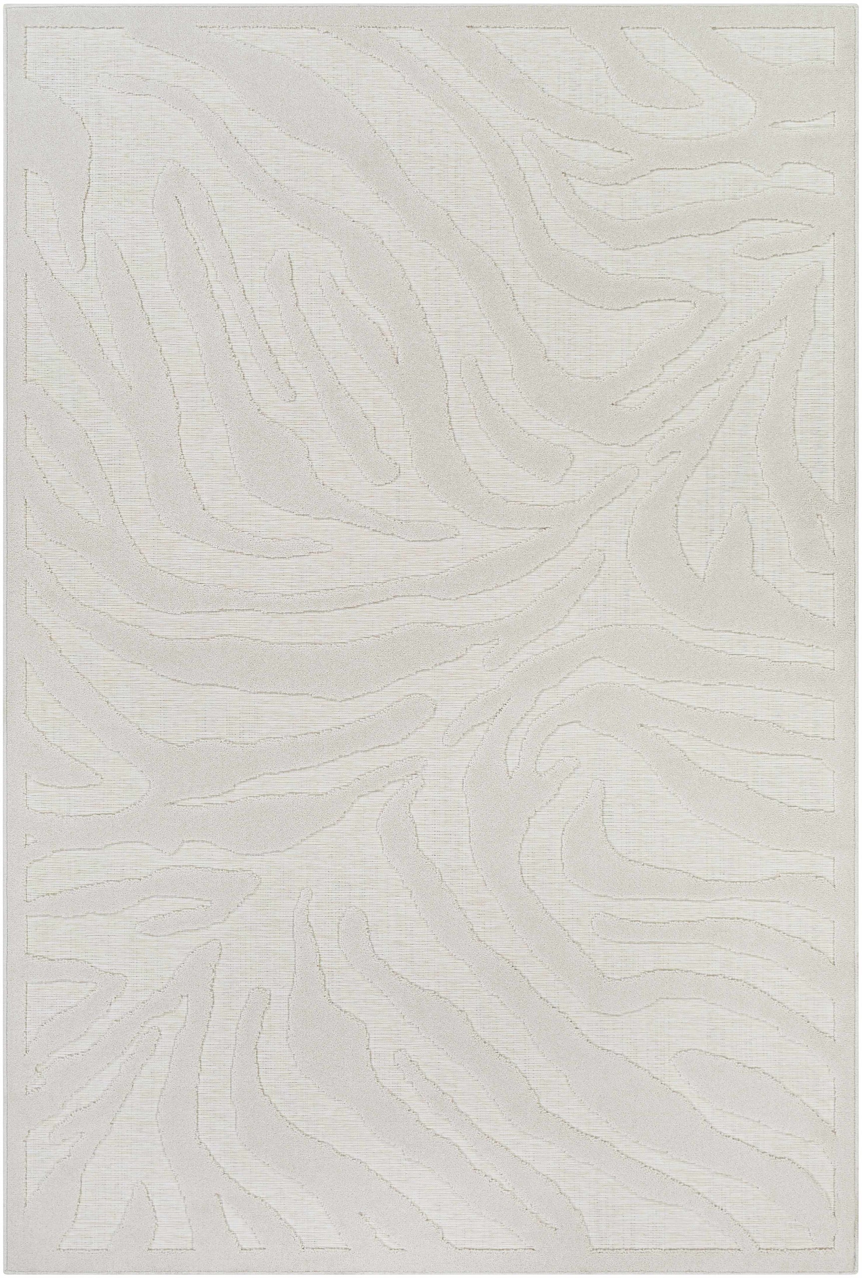 Benzonia 3D White Zebra Outdoor Rug - Ornate Home