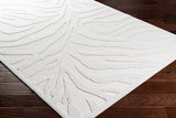 Benzonia 3D White Zebra Outdoor Rug - Ornate Home