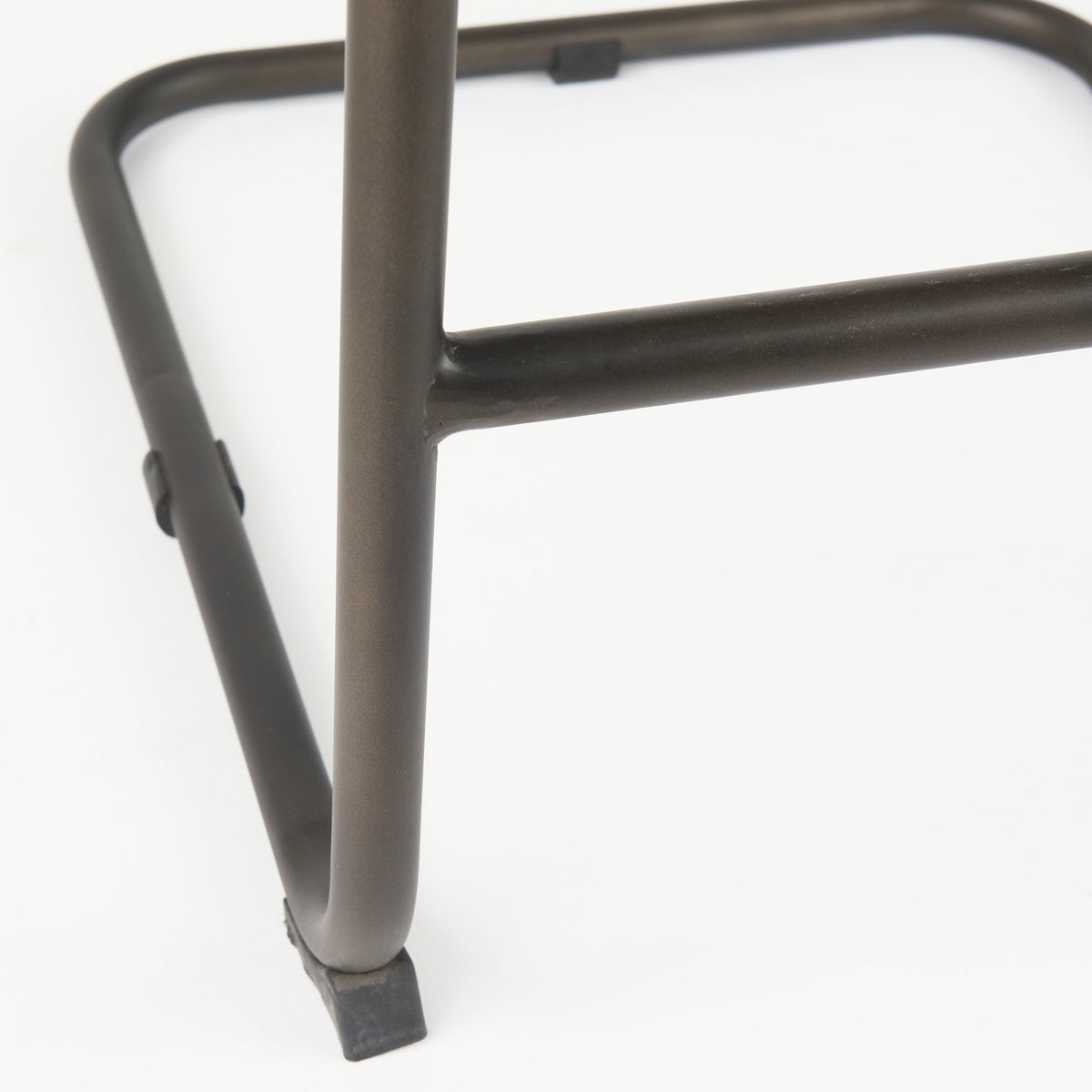 Berbick Black Leather with Iron Frame Bar Stool - Ornate Home