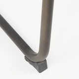 Berbick Black Leather with Iron Frame Bar Stool - Ornate Home