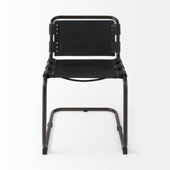 Berbick Black Open Back Dining Side Chair - Ornate Home