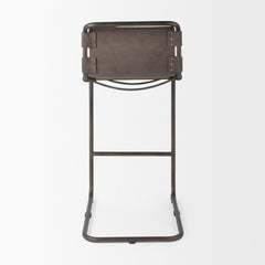 Berbick Brown/Gray Suede with Iron Frame Bar Stool - Ornate Home