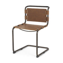 Berbick Medium Brown Open Back Dining Side Chair - Ornate Home