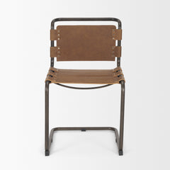Berbick Medium Brown Open Back Dining Side Chair - Ornate Home