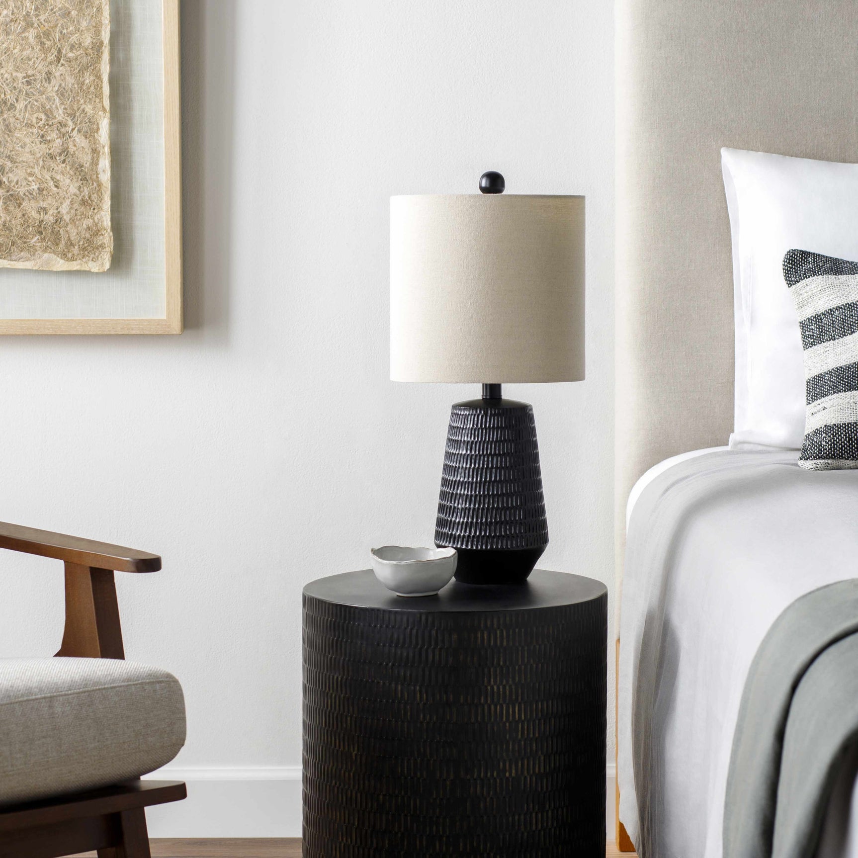 Berehomet Black Table Lamp - Ornate Home
