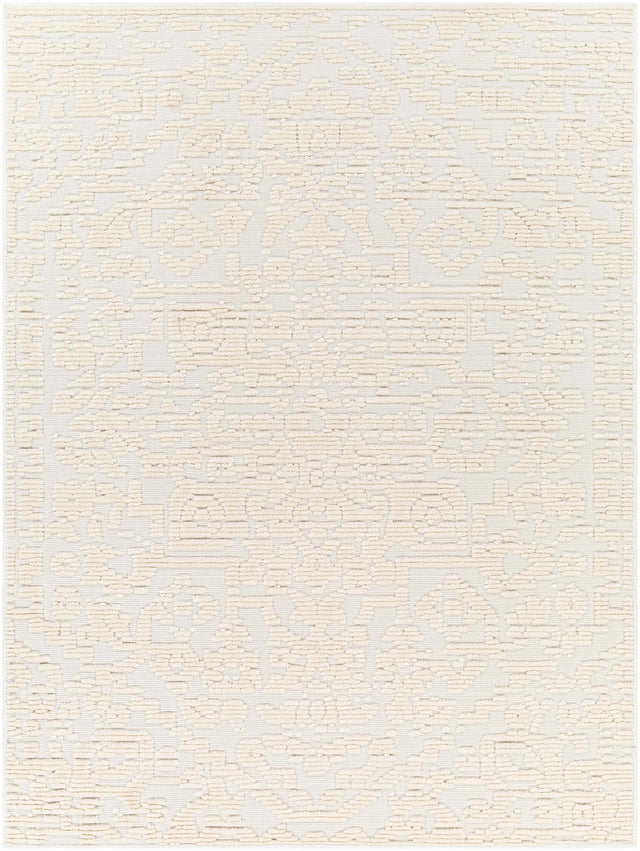 Beren Cream Washable Area Rug - Clearance - Ornate Home