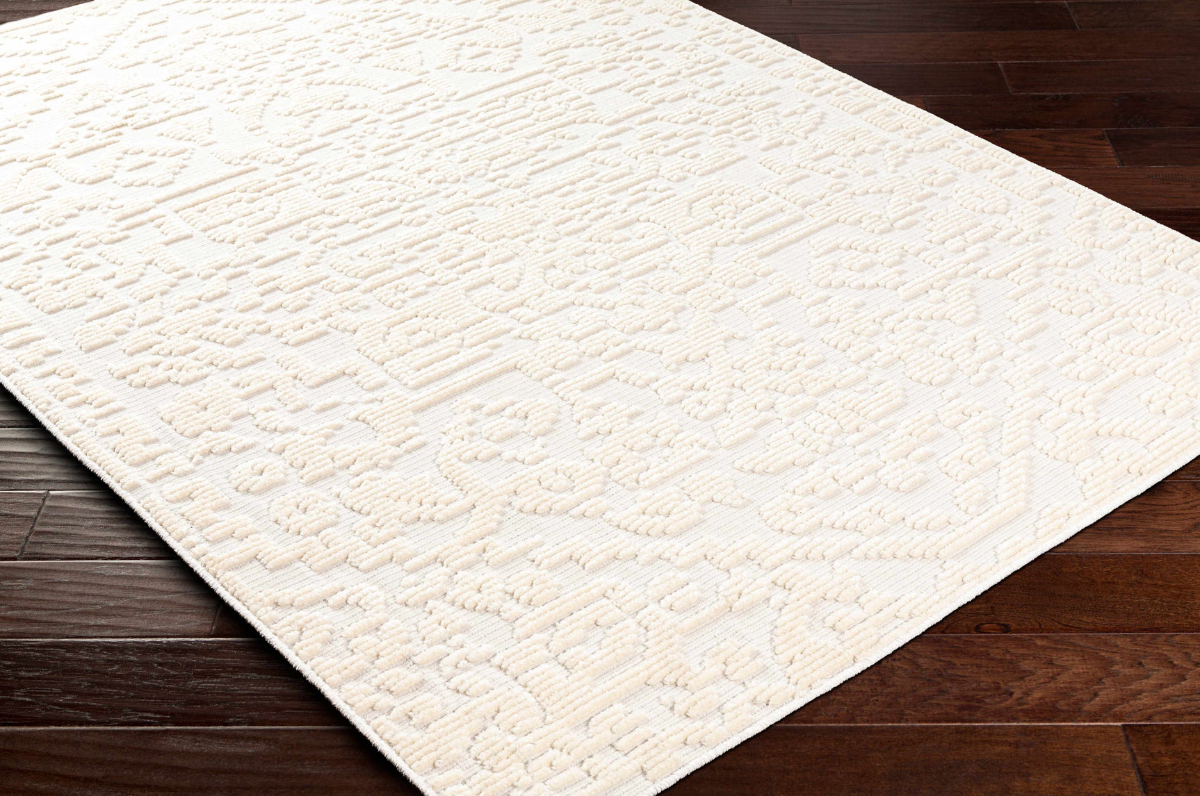 Beren Cream Washable Area Rug - Clearance - Ornate Home