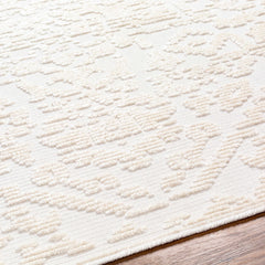 Beren Cream Washable Area Rug - Clearance - Ornate Home