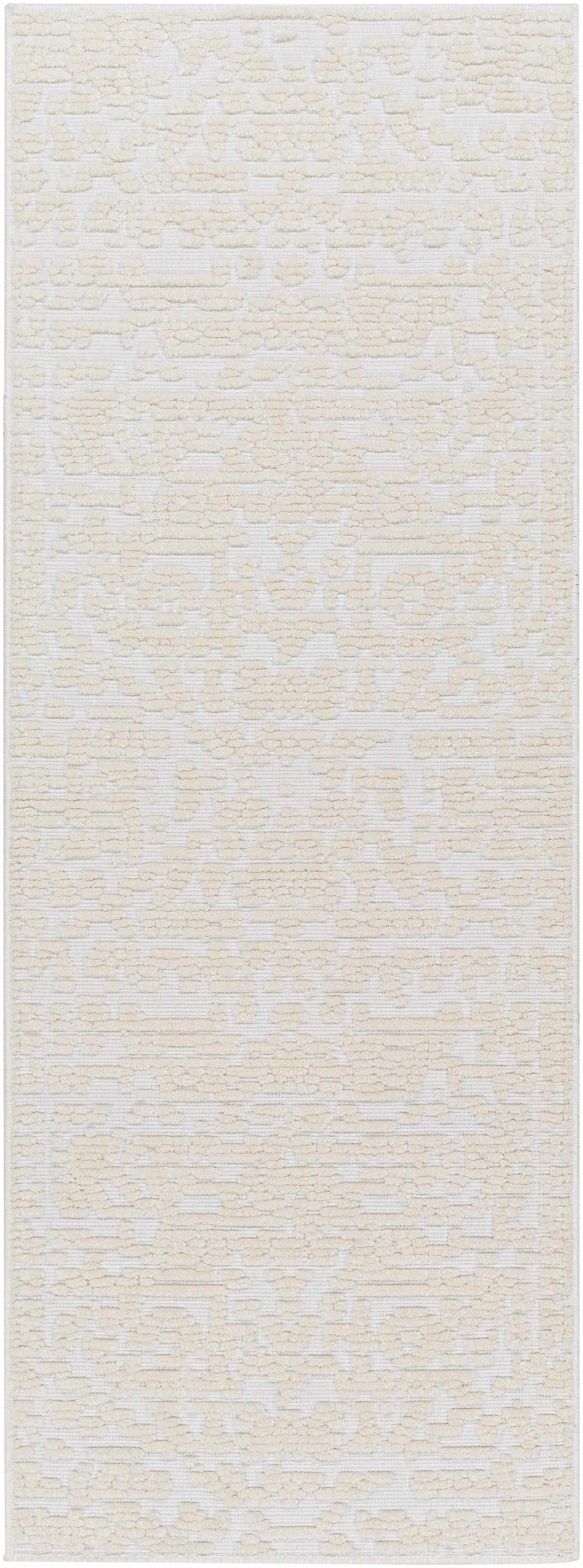 Beren Cream Washable Area Rug - Clearance - Ornate Home