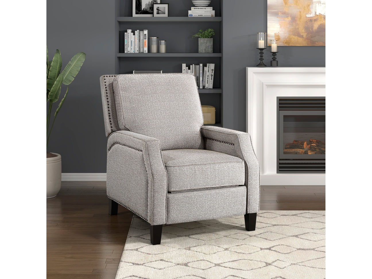 Berenson Coconut Reclining Chair - Ornate Home