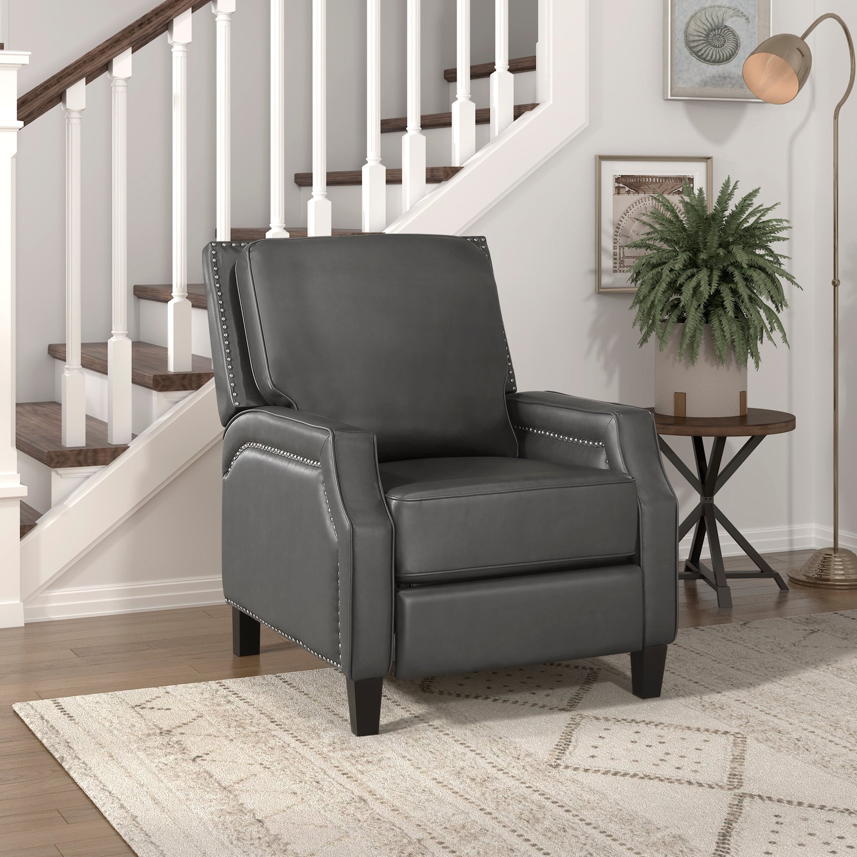 Berenson Gray Reclining Chair - Ornate Home